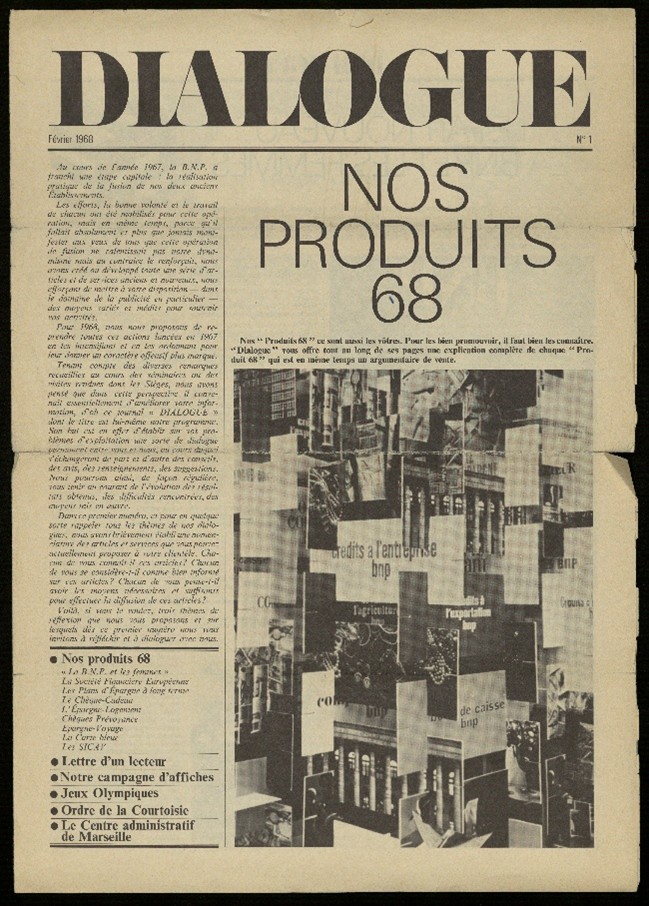 Premier numéro Dialogue 1968